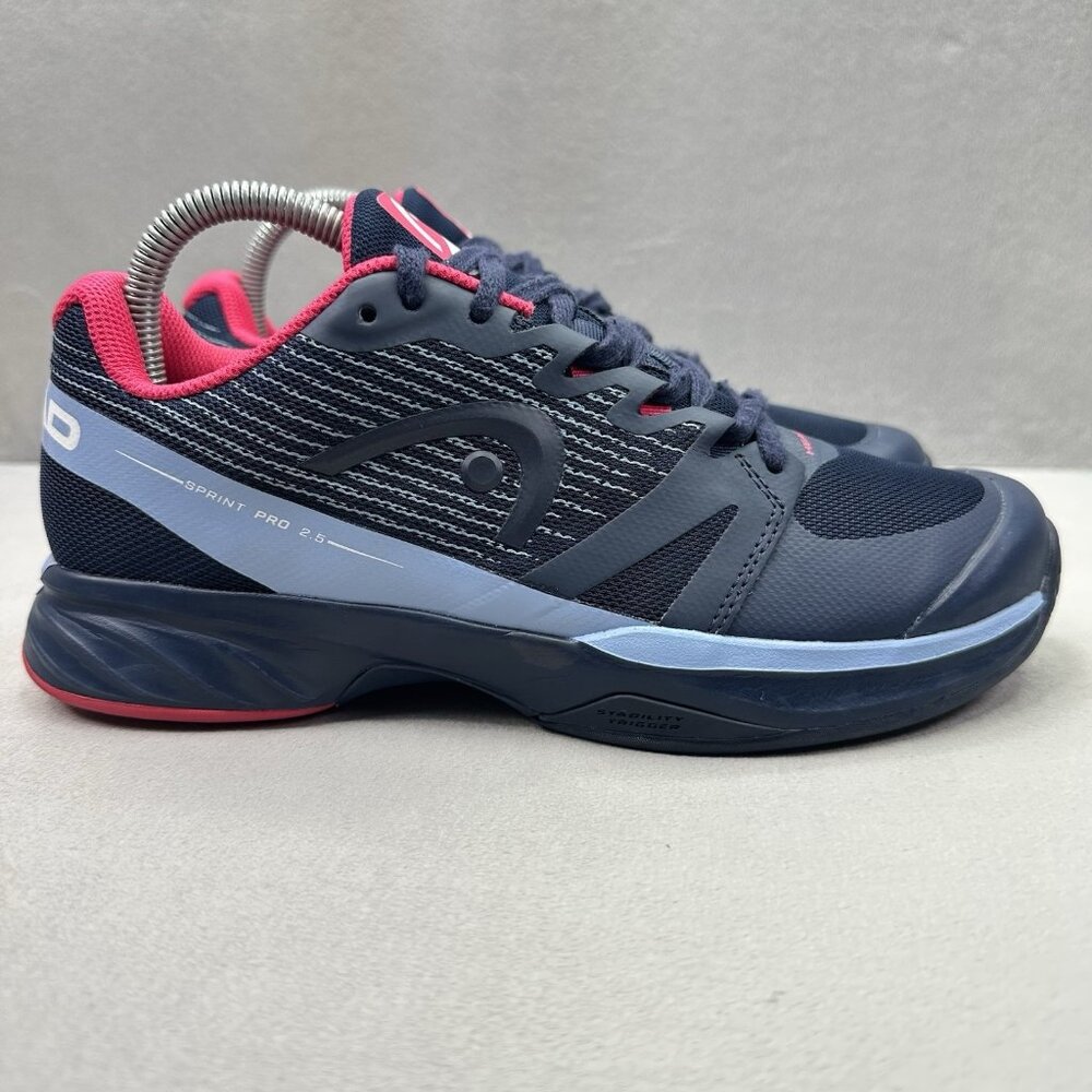 HEAD Sprint Pro 2.5 Womens Size 8 Tennis Shoes Navy Blue All Court Performance